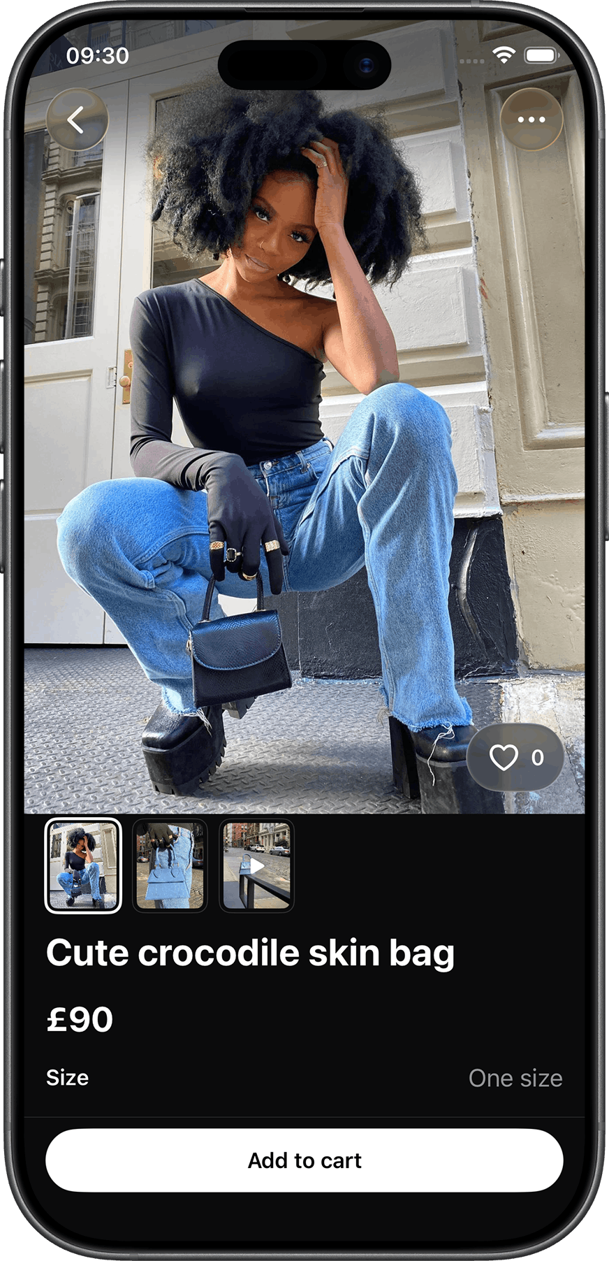 Afrogarm app screenshot - product browsing