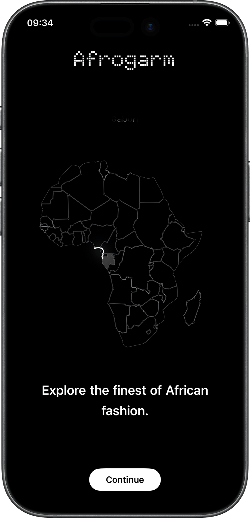 Afrogarm app screenshot - checkout flow
